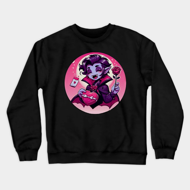 cute vampair girl Crewneck Sweatshirt by JK motivation